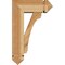 Ekena Millwork Legacy Arts and Crafts Rough Sawn Bracket w/ Offset Brace, Western Red Cedar, 6"W x 14"D x 22"H BKT0604X14X22LEC03RWR - alternate 3